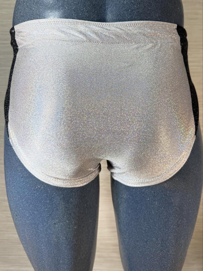 New pink silver professional wrestling trunks Large