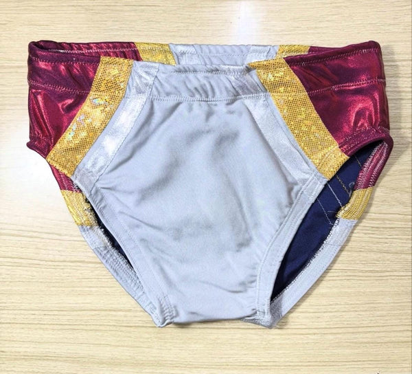 New purple professional wrestling trunks small