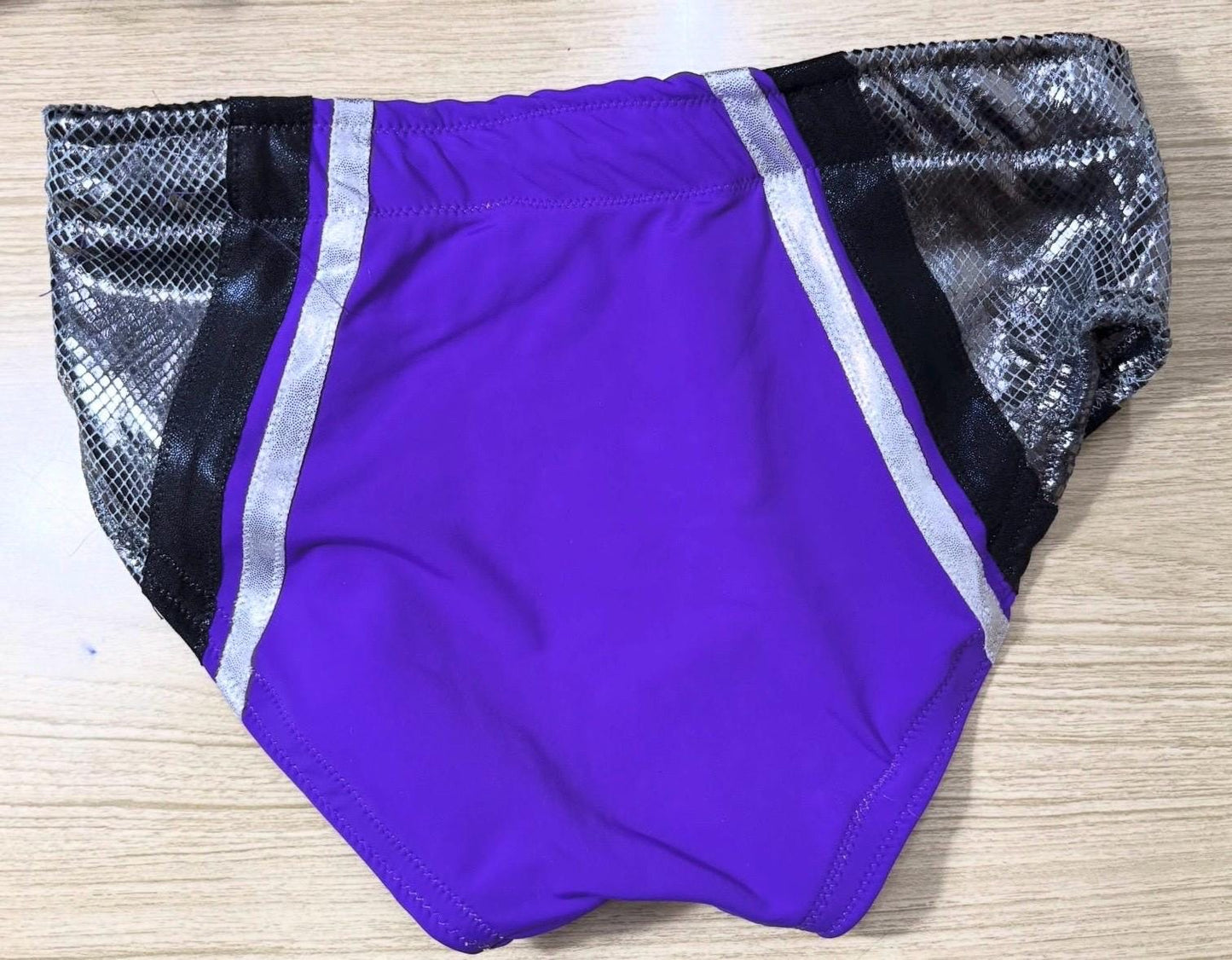 New purple professional wrestling trunks small