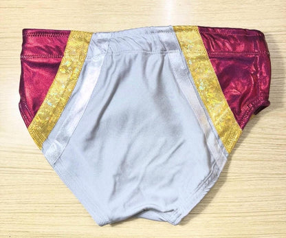 New purple professional wrestling trunks small