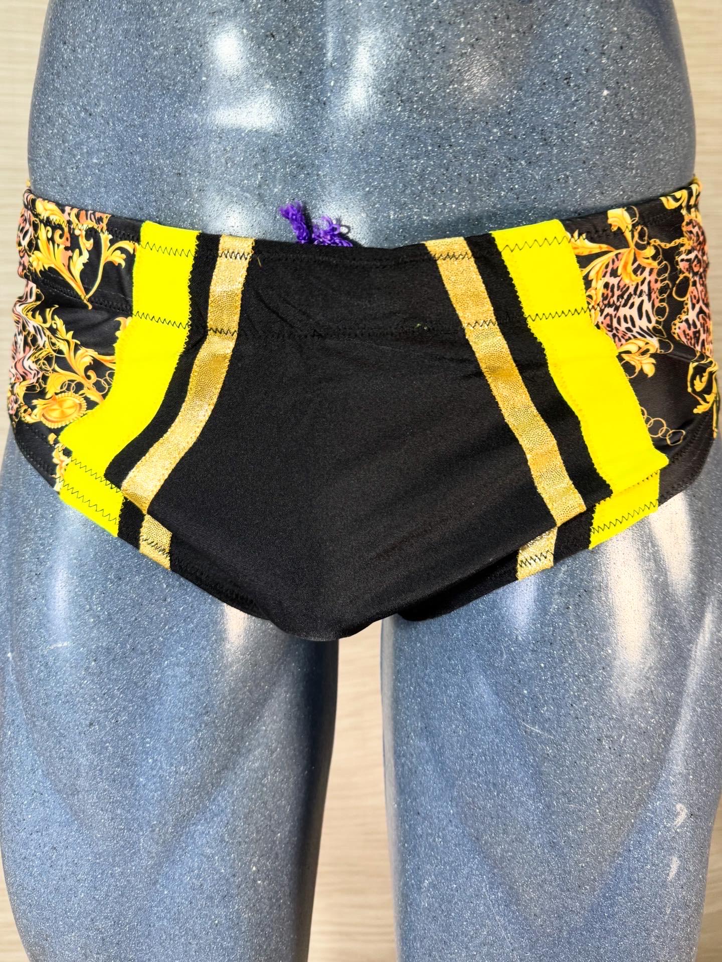 New purple professional wrestling trunks Medium