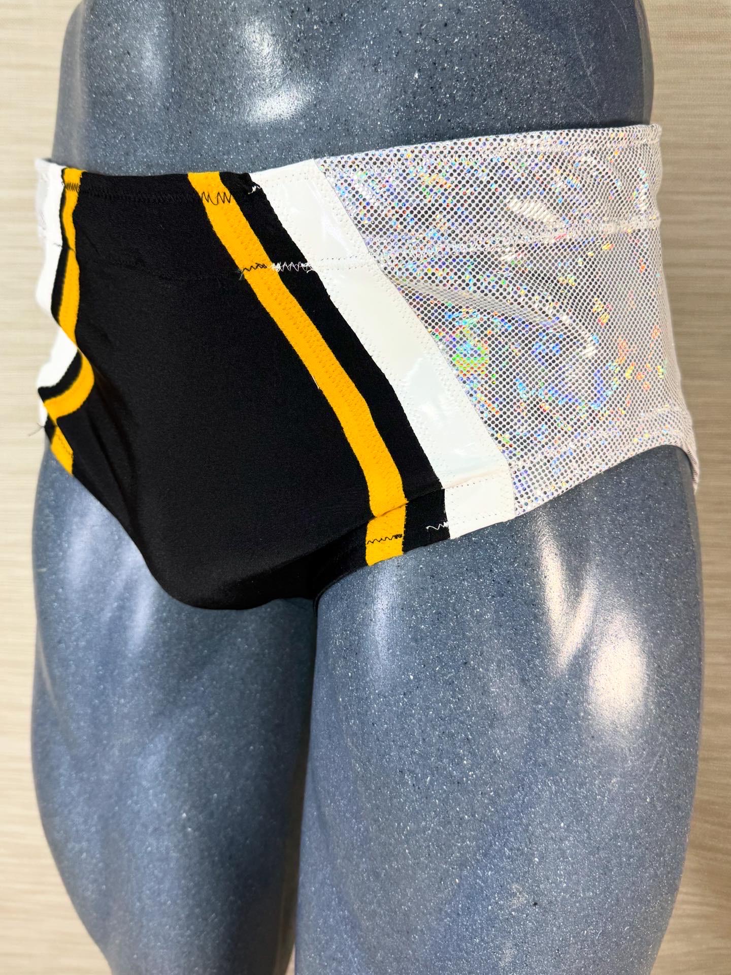 New purple professional wrestling trunks Medium