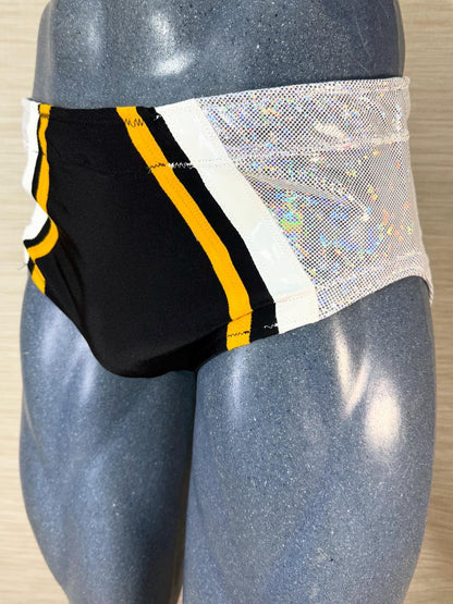 New purple professional wrestling trunks Medium
